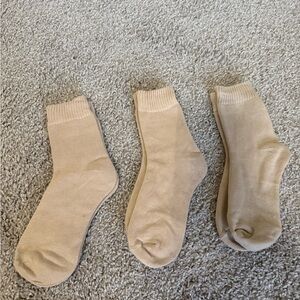Tan Crew Socks